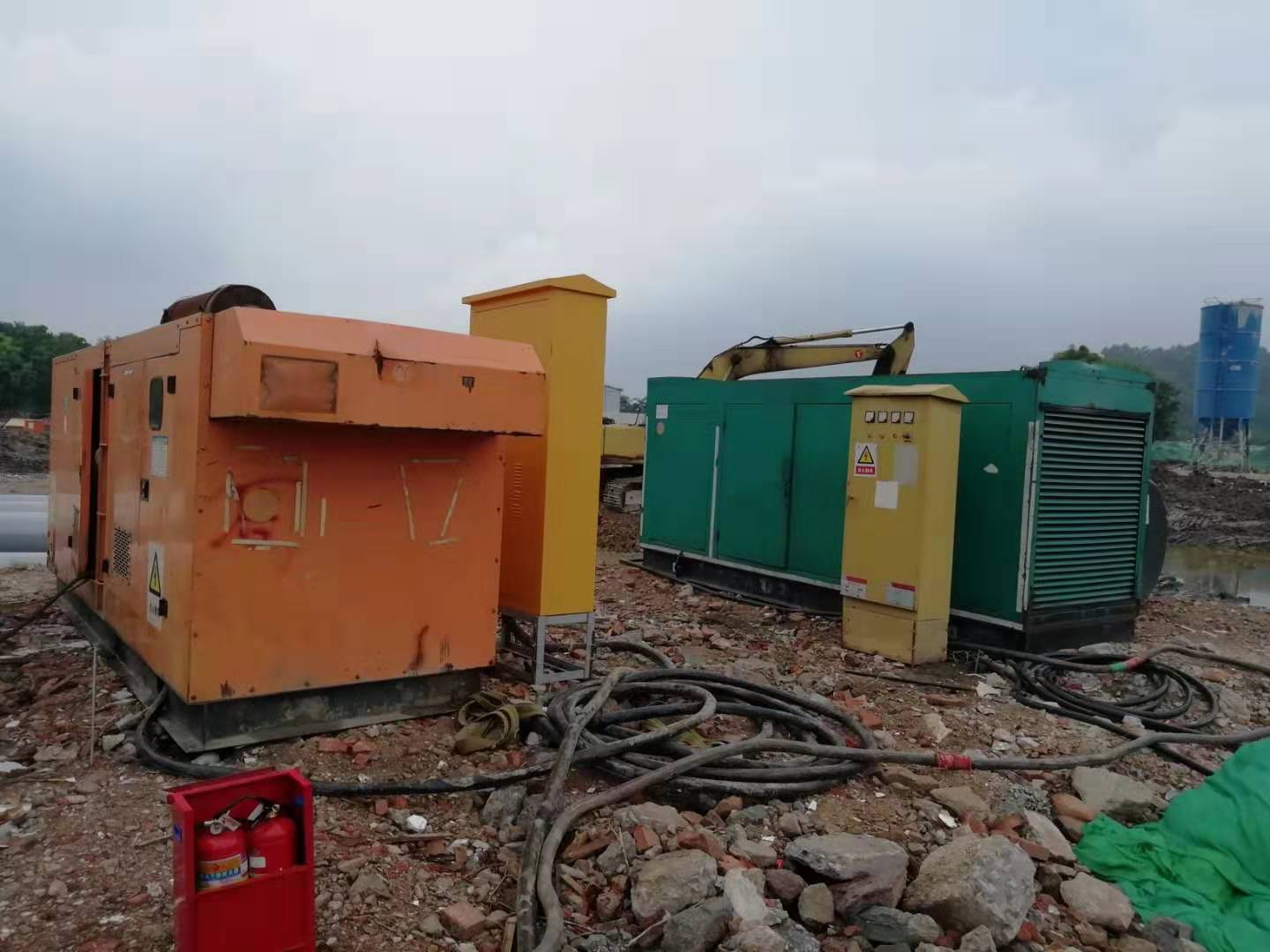 發(fā)電機出租現(xiàn)場